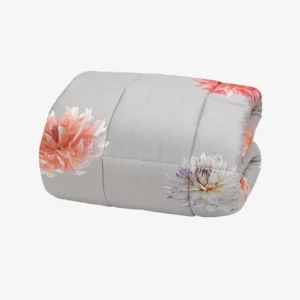 Floral print comforter