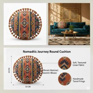 Nomadtic Journey Round Cushion | SN9